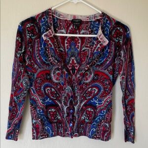 Gorgeous Pure Merino Wool Talbots Cardigan Petite Small